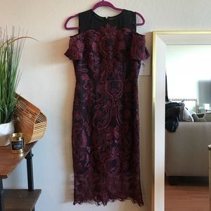 JAX Black Label Lace Midi Dress